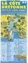 Carte routi�re : C�te bretonne - Pointe du Raz - Quimper