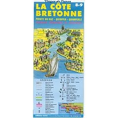 Carte routi�re : C�te bretonne - Pointe du Raz - Quimper