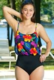 Longitude® Dynasty Plus Size Blouson Swimsuit - Plus Size Swimwear Plus Size Swimsuit