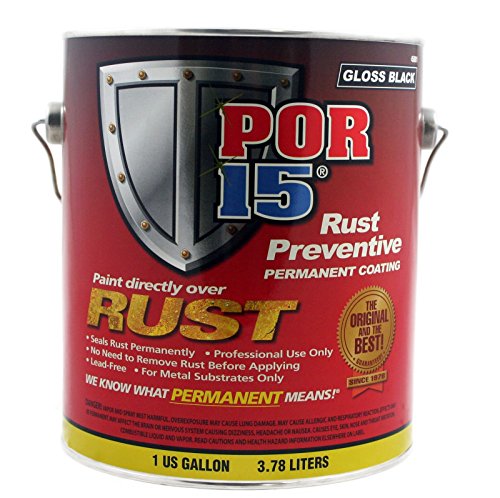 Por-15 45001 gloss black rust preventive paint - 1 gall…