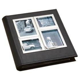 Umbra Horizon Metal and Faux Leather Photo Album Holds 104 4" x 6" Photos - Chrome & Black