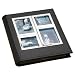 Umbra Horizon Metal and Faux Leather Photo Album Holds 104 4" x 6" Photos - Chrome & Black