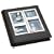 Umbra Horizon Metal and Faux Leather Photo Album Holds 104 4" x 6" Photos - Chrome & Black
