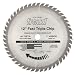 Freud LU81M012 12-Inch 48 Tooth TCG Stacked Chipboard Cutting Saw Blade with 1-Inch Arbor