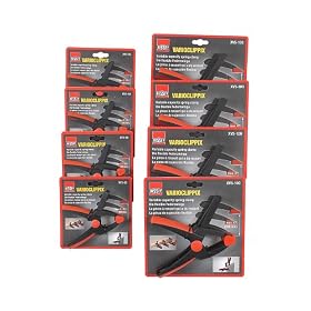Bessey VCLIP-8S 8-Piece VarioClippix Sliding Arm Spring Clamp