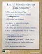 10 Commandments of Improvement (Spanish Version) Poster