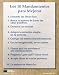 10 Commandments of Improvement (Spanish Version) Poster
