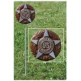 WWI Veteran Grave Marker - in Bronze Finished Aluminum
