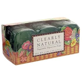 Clearly Natural Glycerine Soap, Aloe Vera, 4 Ounce Bars (9 Bars)