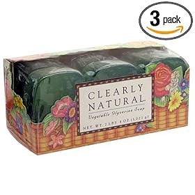 Clearly Natural Glycerine Soap with Aloe Vera, 4-Ounce Bars in 9-Count Boxes (Pack of 3) by Clearly Natural