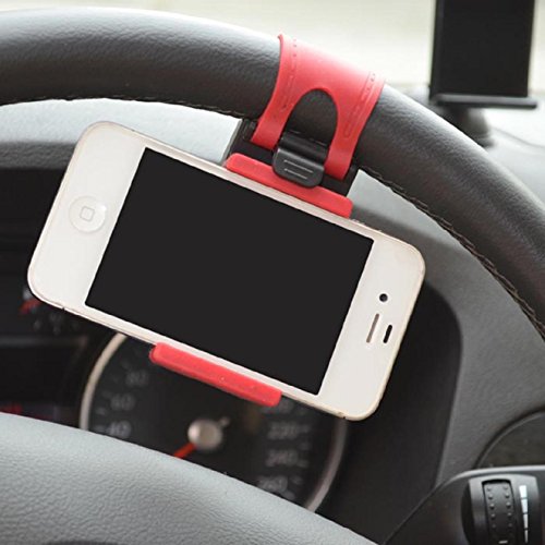 ABC® Car Steering wheel phone Universal Mount Holder Stand for Cell Phone GPS