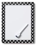 Mayfair Lane Happeez Whiteboard, Fleur de lis, 12 x 9 Inch (WB09)