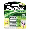 Energizer New Universal Recharge Batteries, AAA UNH12BP, 4 Count