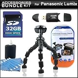 Accessory Kit For The Panasonic Lumix DMC-LX5 Digital Camera Includes 32GB High Speed SD Memory Card + High Speed 2.0 USB SD Card Reader + Gripster Tripod + LCD Clear Screen Protectors + More