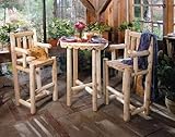 Northern White Cedar Bar Stool with Back