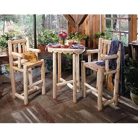 Northern White Cedar Bar Stool with Back by 