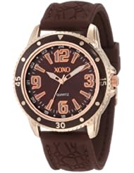 XOXO Womens XO8050 Brown Strap with Brown Bezel Analog Watch