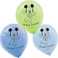15-Piece Mickey's 1st Birthday Balloons, assorted colors.