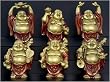 Happy Buddhas Standing, Set of 6 Small