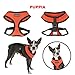 Puppia Soft Dog Harness No Choke Over-The-Head Triple Layered Breathable Mesh Adjustable Chest Belt and Quick-Release Buckle, Orange, XX-Large