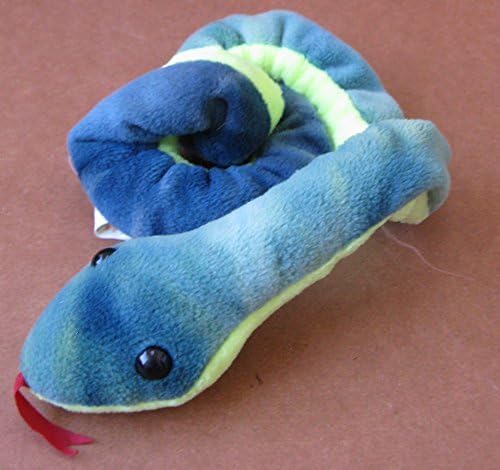 G120466019 TY Beanie Babies Hissy The Snake Plush Toy Stuffed Animal