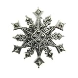 Eve's Addiction Sterling Silver & Marcasite Holiday Snowflake Pin