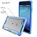 iPhone 6S Plus Case, POETIC Affinity Series Premium Thin/No Bulk/protection where its needed/Clear/Dual material Protective Bumper Case for Apple iPhone 6S Plus/iPhone 6 Plus (Blue/Clear)