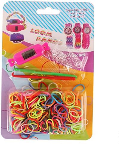RAINSTORM Rainbow Rubber Bands With Creative Candy Watch Color Rosy