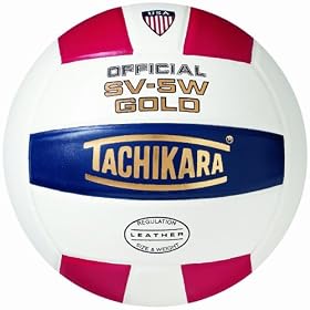 Tachikara SV5W Gold Competition Premium Leather Volleyball