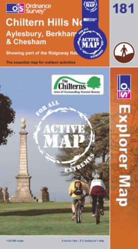 Chiltern Hills North (OS Explorer Map Active)