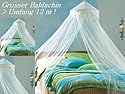 Riesiger Baldachin Betthimmel weiß Umfang 12m Höhe 2,4m