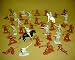 Last of the Mohicans Frontiersmen and Mohawk Indians set #1 --- 38 pieces