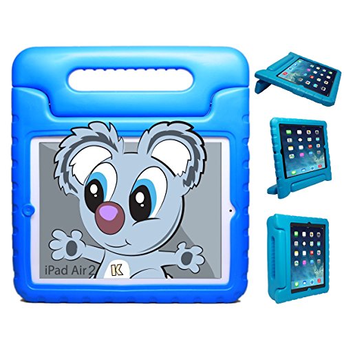 KAYSCASE KidBox Protective Cover Case with Stand and Handle for Apple iPad 2, 3, 4 (Blue)