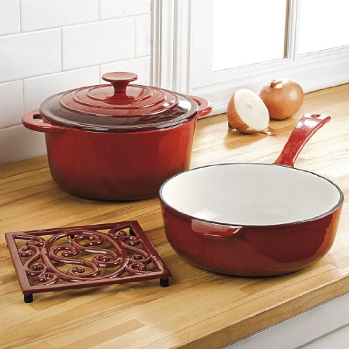 BrylaneHome 4-Pc Cast Iron Set product image