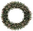 72" Pre-Lit Norwood Fir Artificial Christmas Wreath - Multi Lights