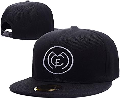 KIMUS Real Madrid Club De Futbol Logo Adjustable Snapback Embroidery Hats Caps