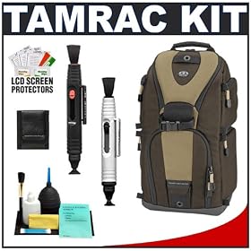 Tamrac 5786 Evolution 6 Photo Digital SLR Camera Sling Backpack (Brown/Tan) + Accessory Kit for Canon EOS 7D, 5D Mark II III, 60D, Rebel T3, T3i, Nikon D3100, D3200, D5100, D7000, D800, A35, A55, A57, A65, A77 Digital SLR Cameras
