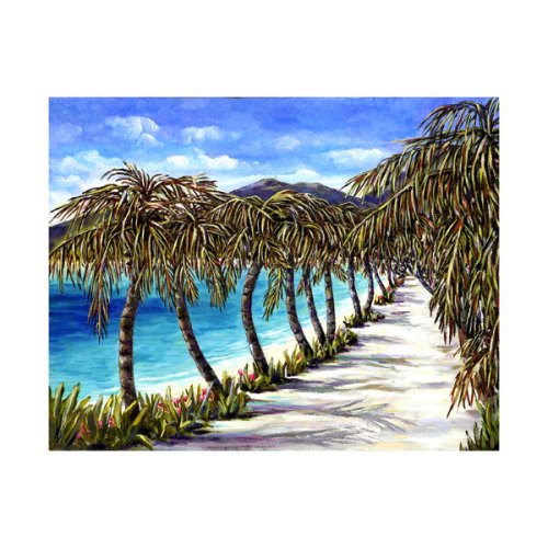 Coconut Walk by Rita Van Gorder Outdoor Wall Art – 24×19″