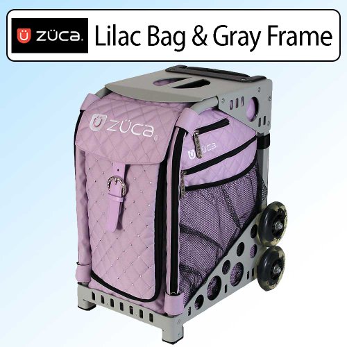 Zuca Sport Bundle With Gray Frame -SFG042 & Insert Bag Lilac -SIBL120