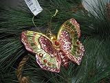 Seasons of Cannon Falls Glass Jeweled Butterfly Christmas Ornament #677872