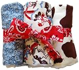 New Arrivals Burp Cloths, Retro Cowboy