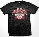 Polish Eagle Mens T-shirt, Poland Polska Eagle Flag Country Pride Tee Shirt