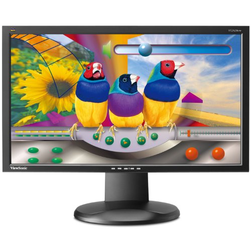ViewSonic VG2428WM 24-Inch Ergonomic Widescreen Monitor with 1920x1080 Resolution - Black