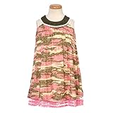 Lipstik Little Girls Pink/Green Camo Print Dress 4