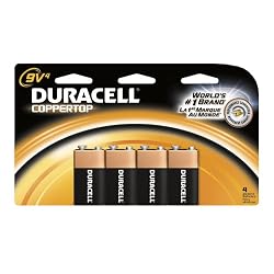 Duracell Batteries, 9-Volt Size, 4-Count Packages (Pack of 2)