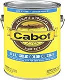 CABOT STAIN 56701 250 VOC COMPLIANT WHITE BASE O.V.T. SOLID OIL STAIN SIZE:5 GALLONS.