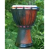 Tie Dye Sarong Design Djembe Drum-11-12 Tall x 7 Head