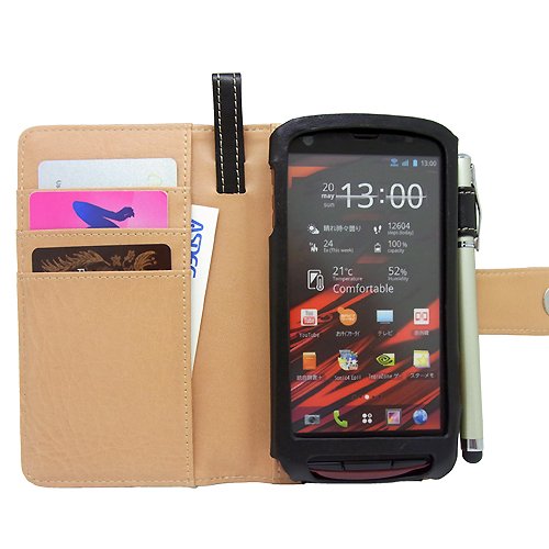 画像をクリックして拡大イメージを表示 安い【Smart Holder for Biz】 docomo ARROWS X F-10D / au ARROWS Z ISW13F 兼用(ブックスタイル)