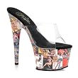 7 Inch High Heel High Platform Stripper Sandals Pin Up Photos On Platform