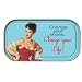 Retro Humor Change Your Shoes Magnetic Mini Tin Sign